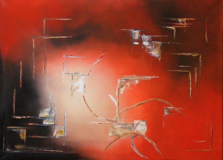 voyager sur une toile dans l'abstrait absolu